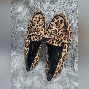 Very nice Antonio Melani calf hair loafers